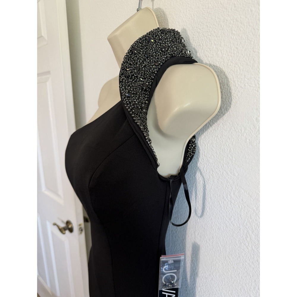 Jovani Gown NWT Sz 6 One Shoulder Beaded Mermaid Prom Guest Pageant Formal Gala - Picture 8 of 10